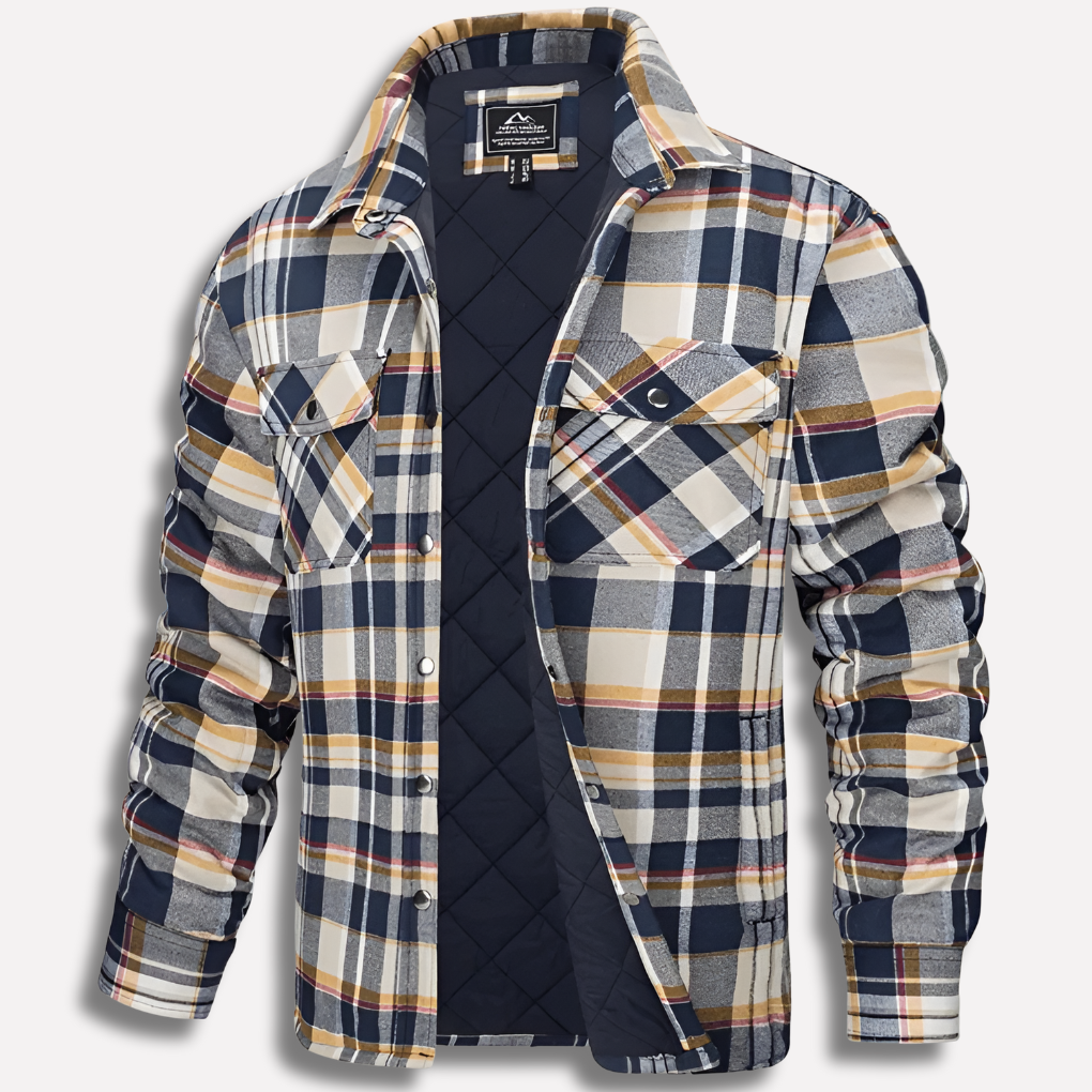Bomull Kontrollerad Flanell Lumberjack Skjorta