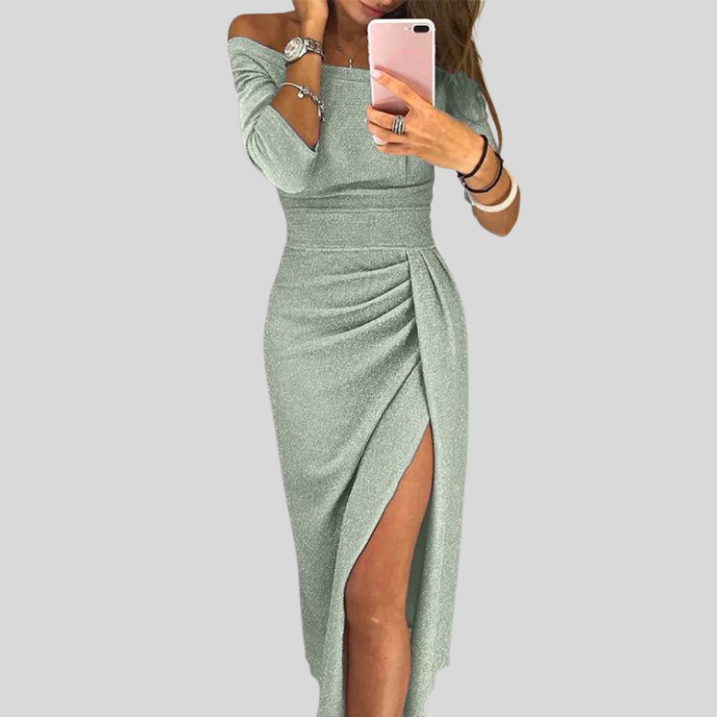 Elegant Off-Shoulder Bodycon Klänning