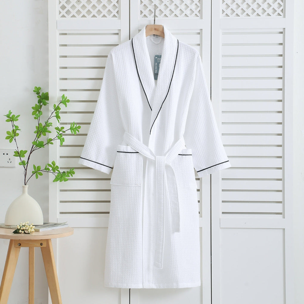 Lättvikts Kimono Bomull Vaffel Badrock