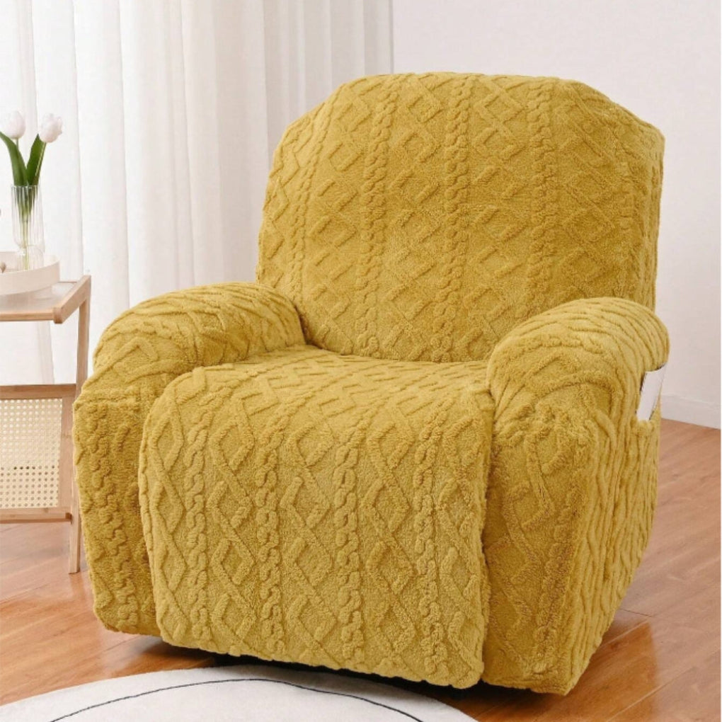 Mjukt, Icke-Glidande Vinter Plush Recliner Sofföverdrag