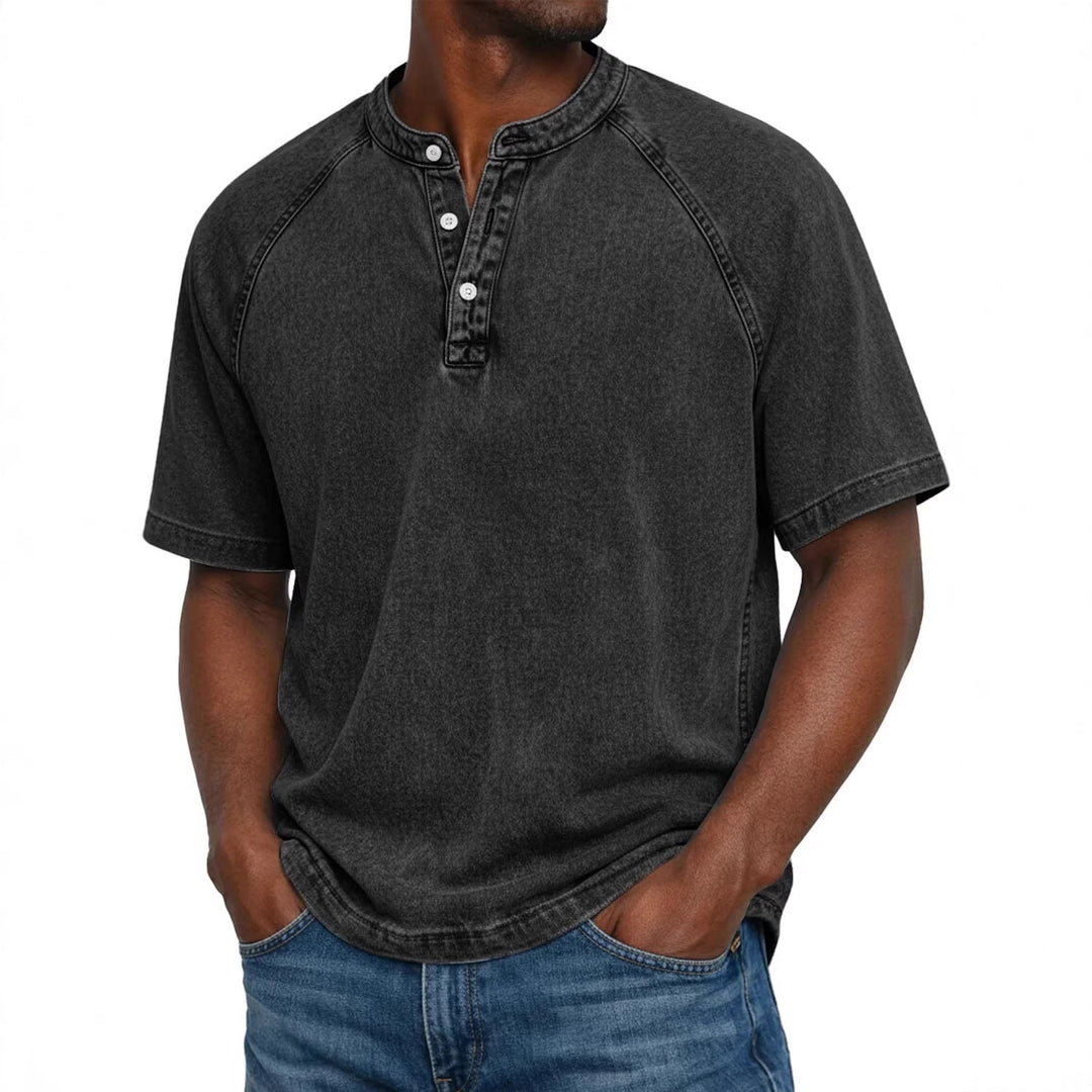 Distressed Crewneck Short-sleeve T-shirt