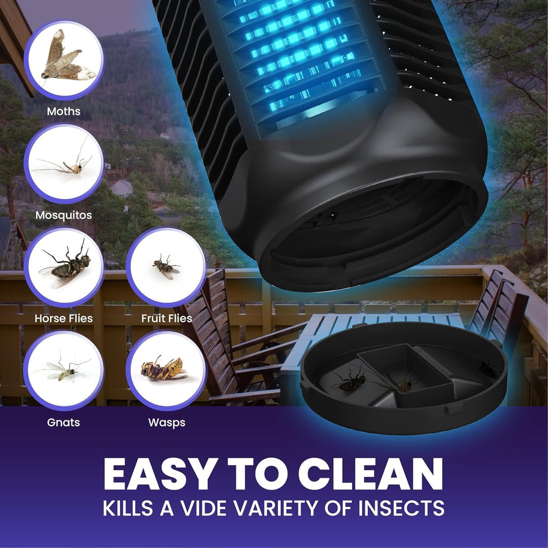 Elektrischer Insektenvernichter mit 20W UV-Licht und 4200V Netz, IPX4 wasserdicht – Zeytra