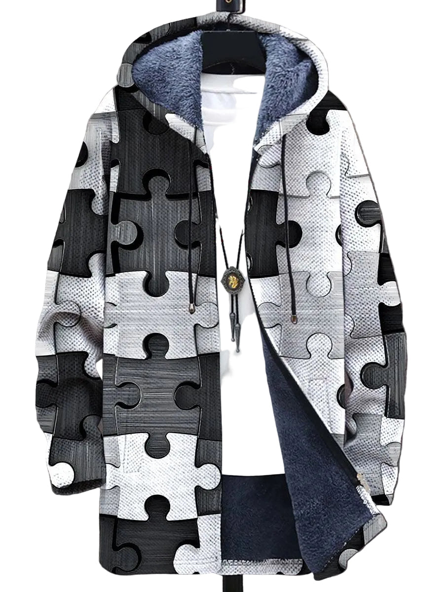 Retro Colorblock Väst för Män