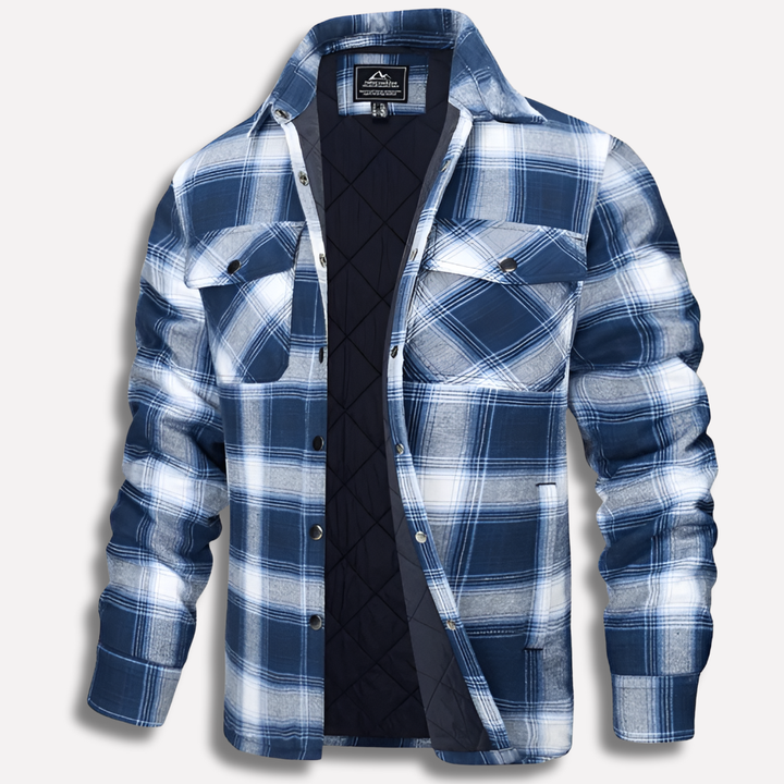 Bomull Kontrollerad Flanell Lumberjack Skjorta