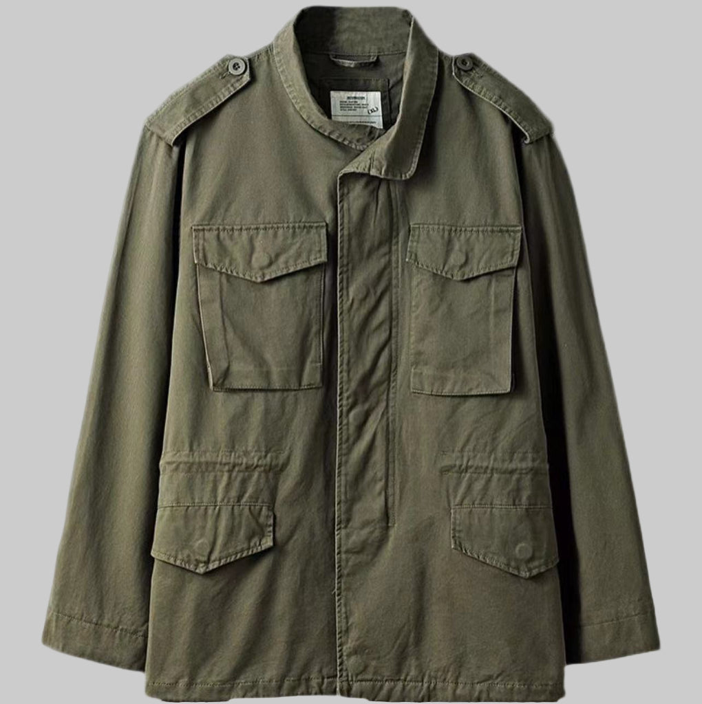 Vintage Militär Fält Jacka för Män