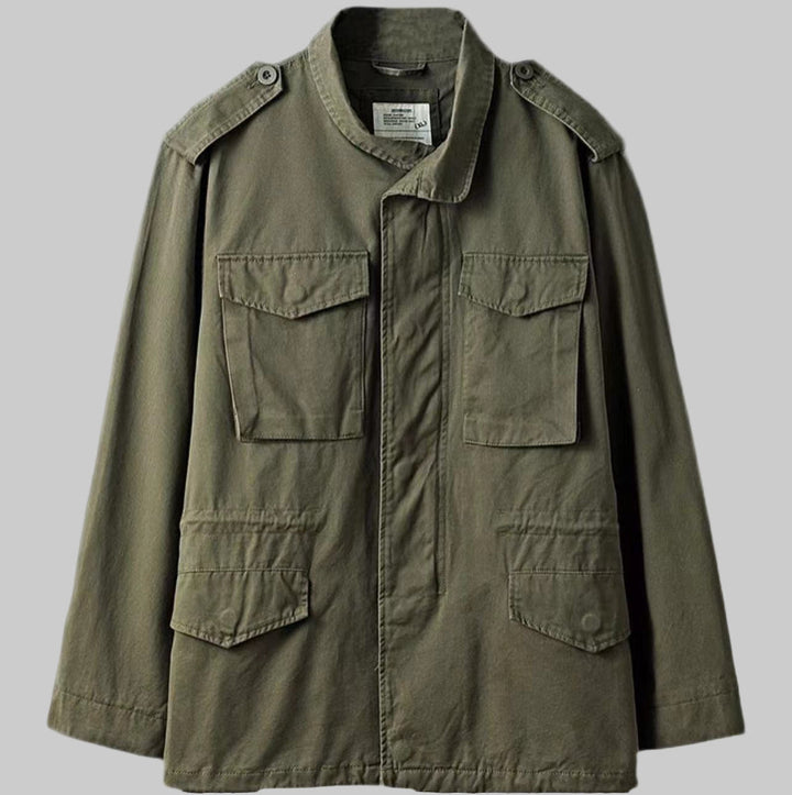 Vintage Militär Fält Jacka för Män