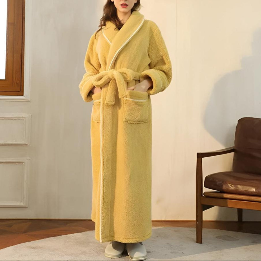 Luxe Fleece Värme Komfort Badrock