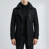 Mid-thigh Strukturerad Herr Overcoat