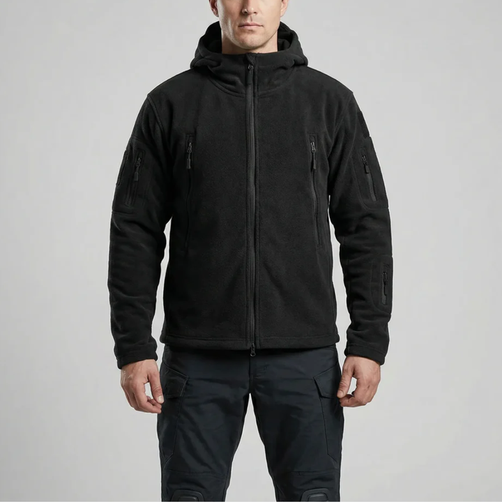 Hooded Full-Zip Fleece Jacket För Män