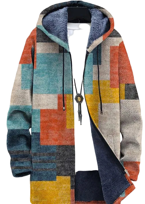 Retro Colorblock Väst för Män