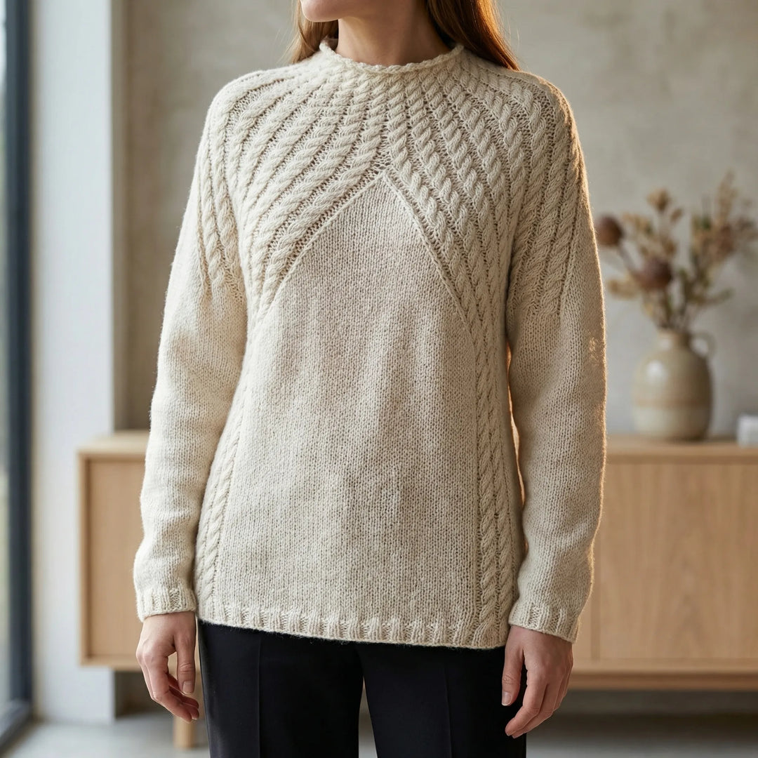 Aprella - Round Neck Pullover Sweater