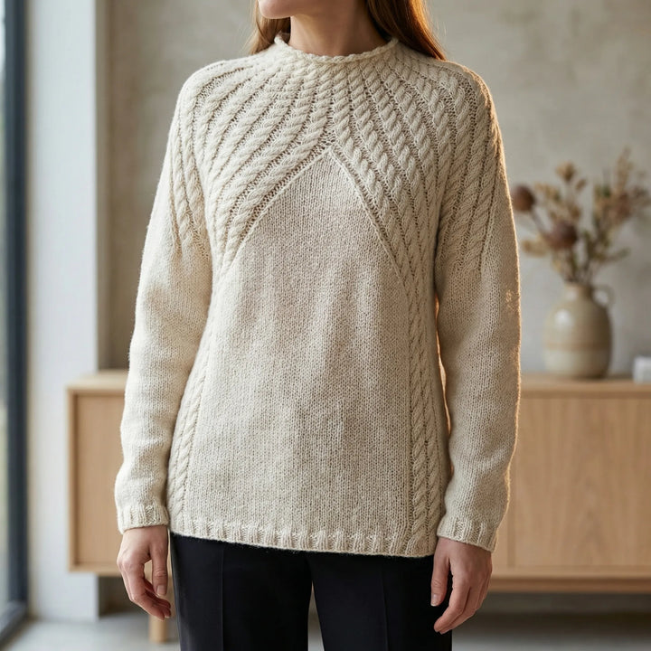 Aprella - Round Neck Pullover Sweater