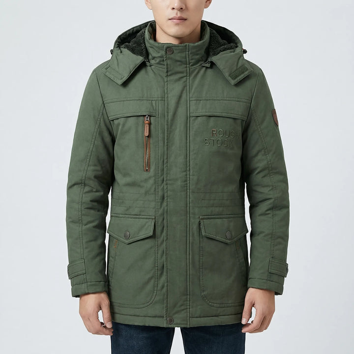 Arctovex - Fleece-Lined Hooded Winter Parka
