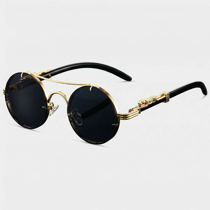 Auralynx - Round Frame Vintage-Inspired Fashion Sunglasses