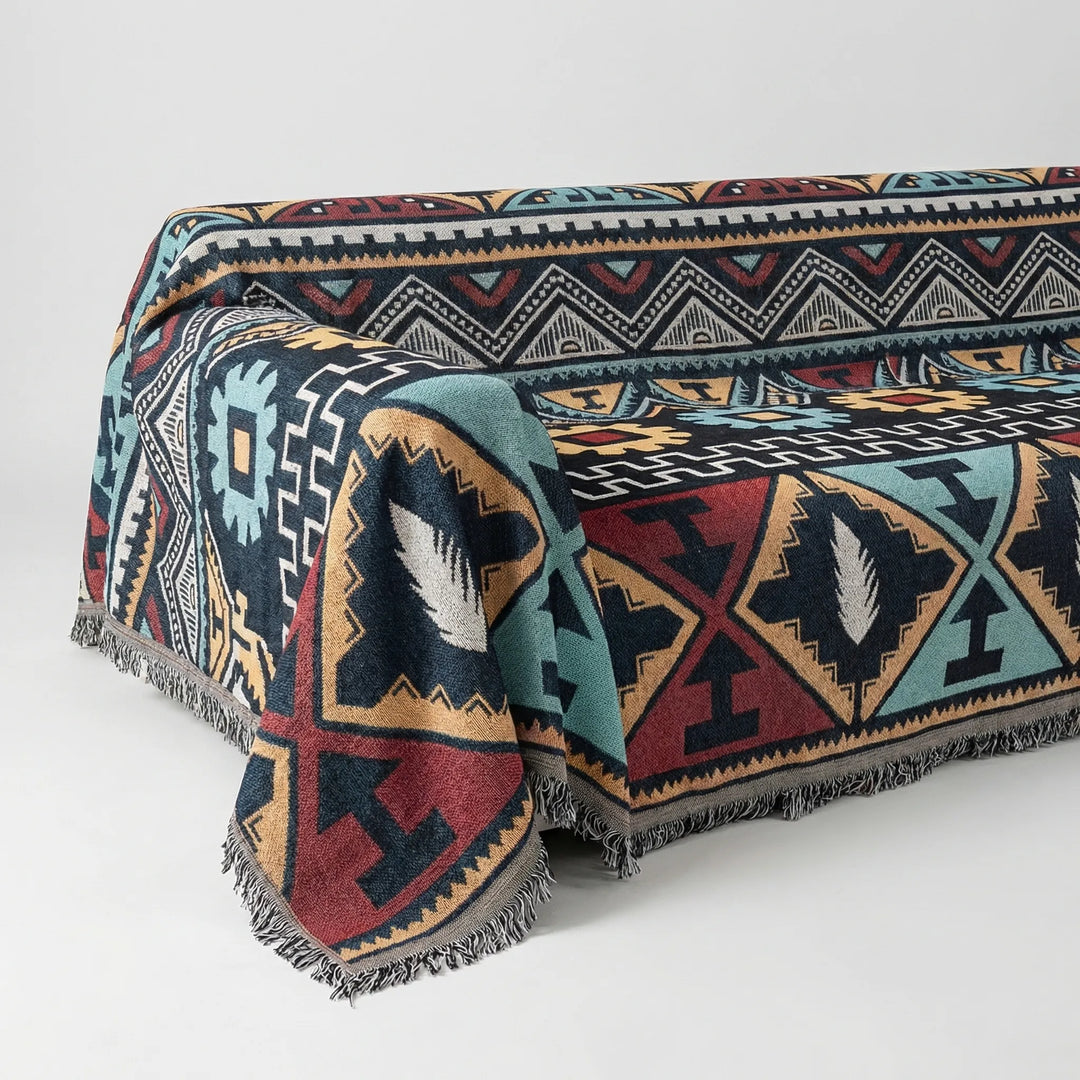 Aztrava - Aztec Geometric Patterned Sofa Cover