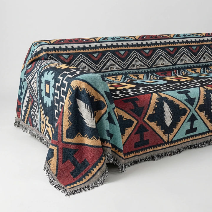Aztrava - Aztec Geometric Patterned Sofa Cover
