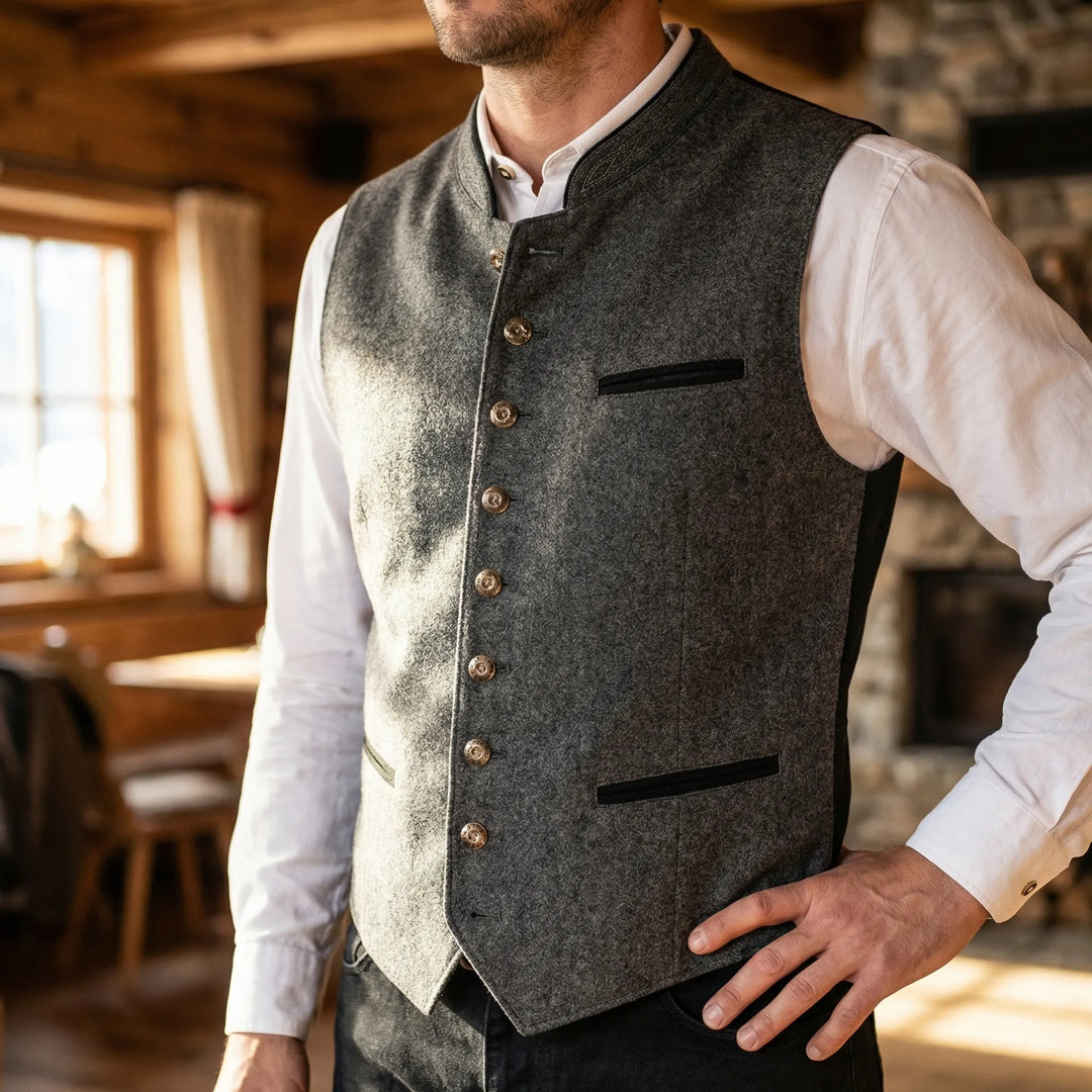 Bavrost - Bavarian-Style Button-Front Vest