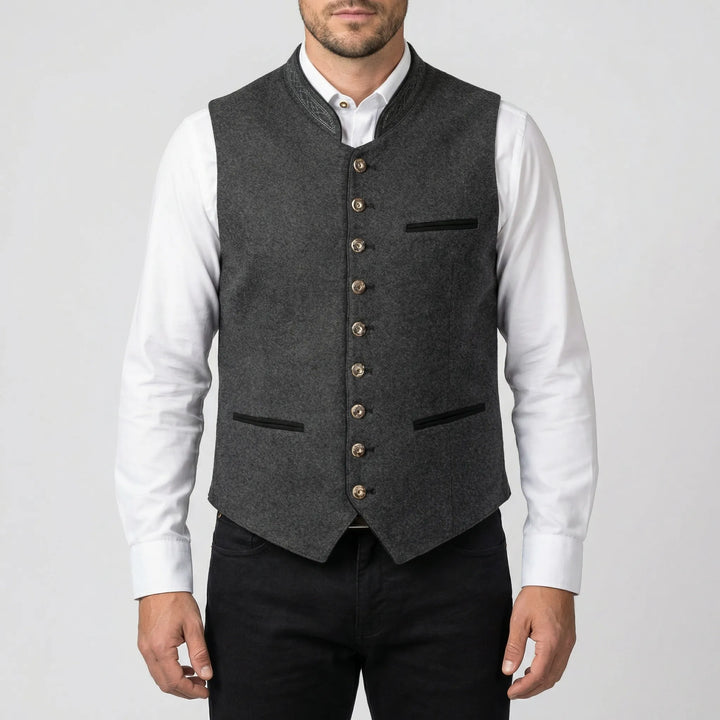 Bavrost - Bavarian-Style Button-Front Vest