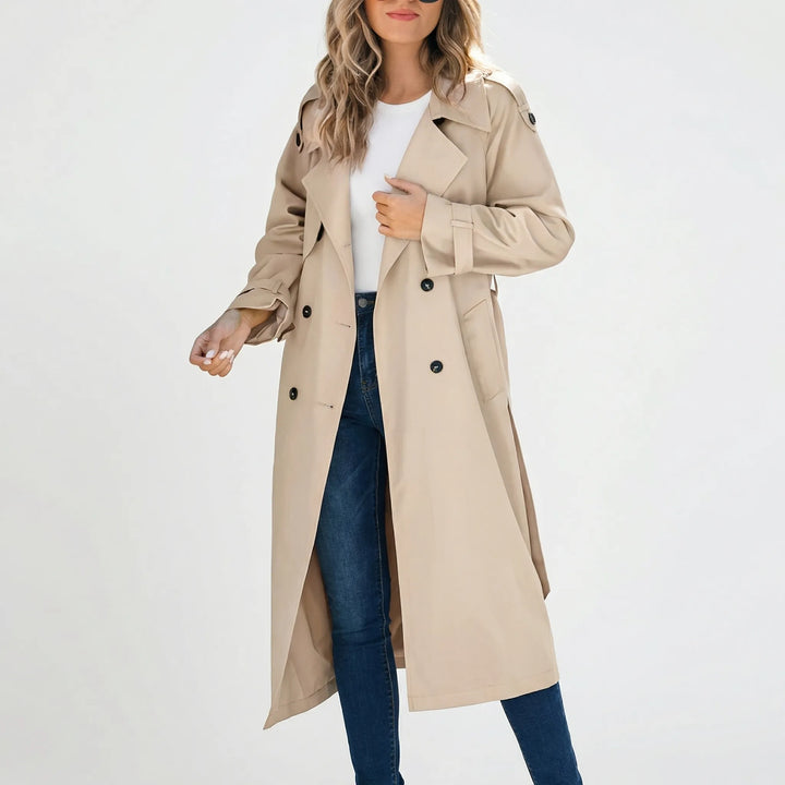 Bellarex - Double-Breasted Belted Trench Coat