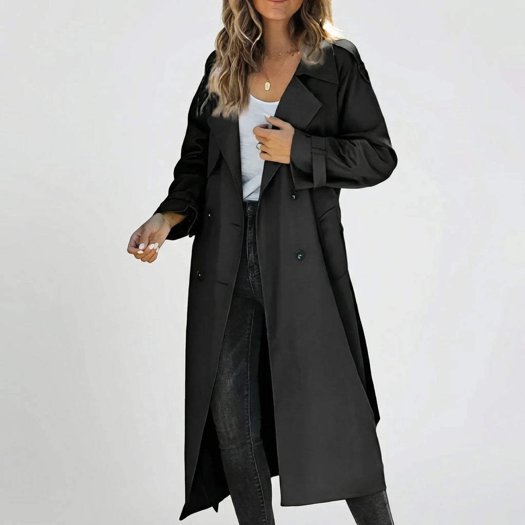 Bellarex - Double-Breasted Belted Trench Coat