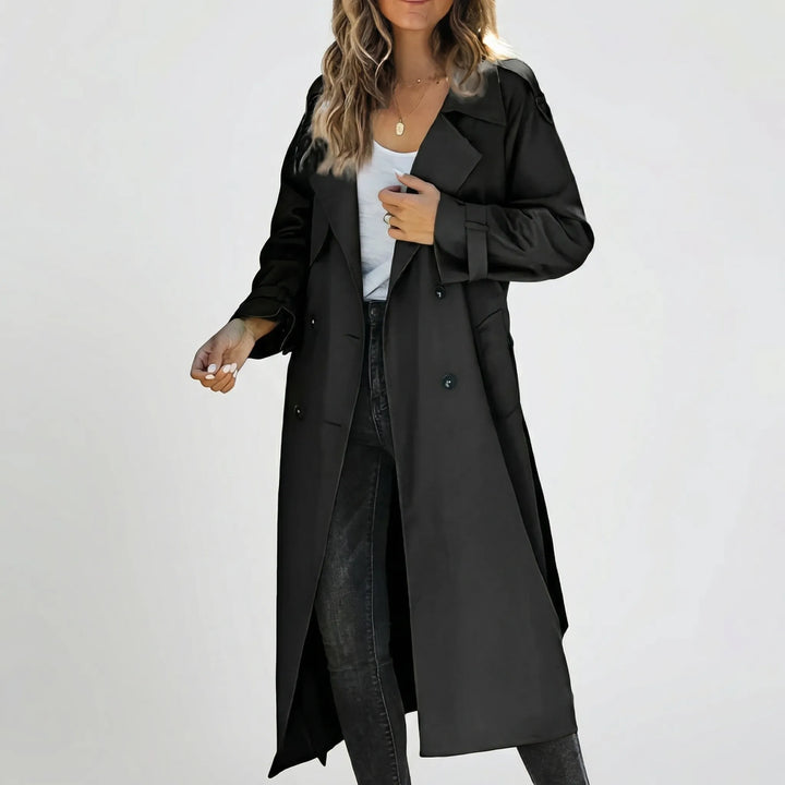 Bellarex - Double-Breasted Belted Trench Coat