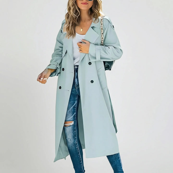 Bellarex - Double-Breasted Belted Trench Coat