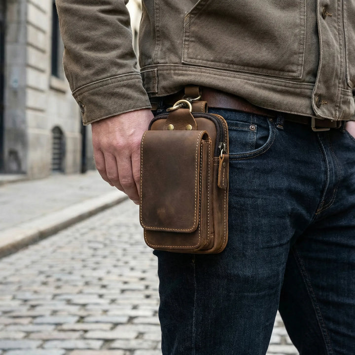 Beltavio - Compact Belt-Loop Hip Bag For Men