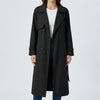 Lång Dubbelknäppt Trench Coat