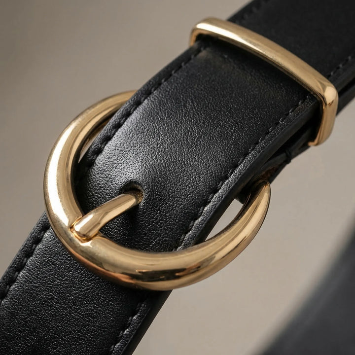 Beltriva - 3-Piece Gold Buckle Waist Belt Set