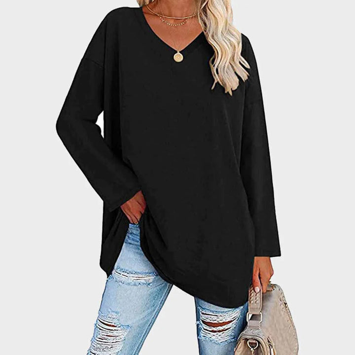Elegant Långärmad Top för Kvinnor