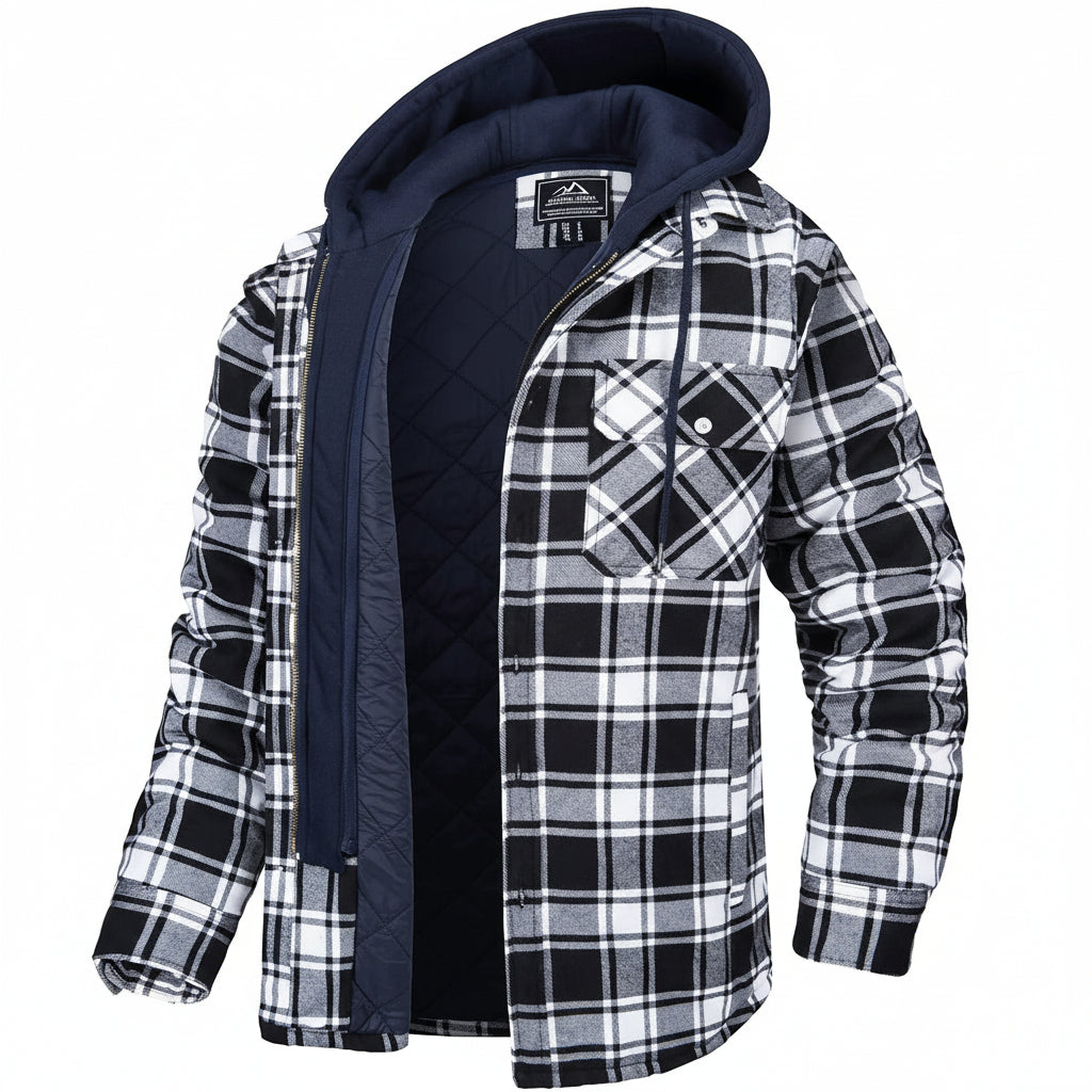 Mellan-säsong Hooded Jacka för Män