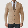 Stickad Notch Lapel Blazer för Män