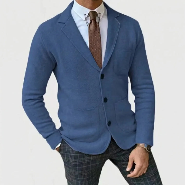 BlazKnox - Knitted Notch Lapel Blazer