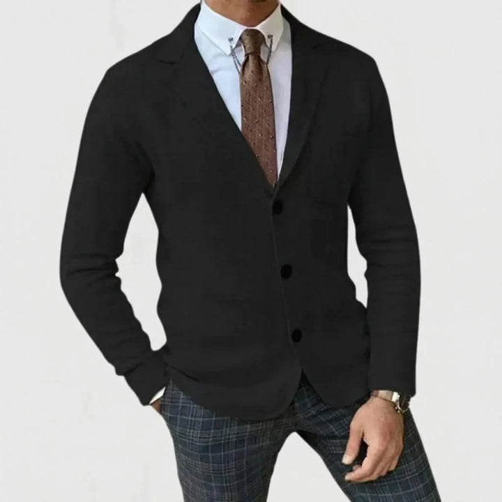 BlazKnox - Knitted Notch Lapel Blazer