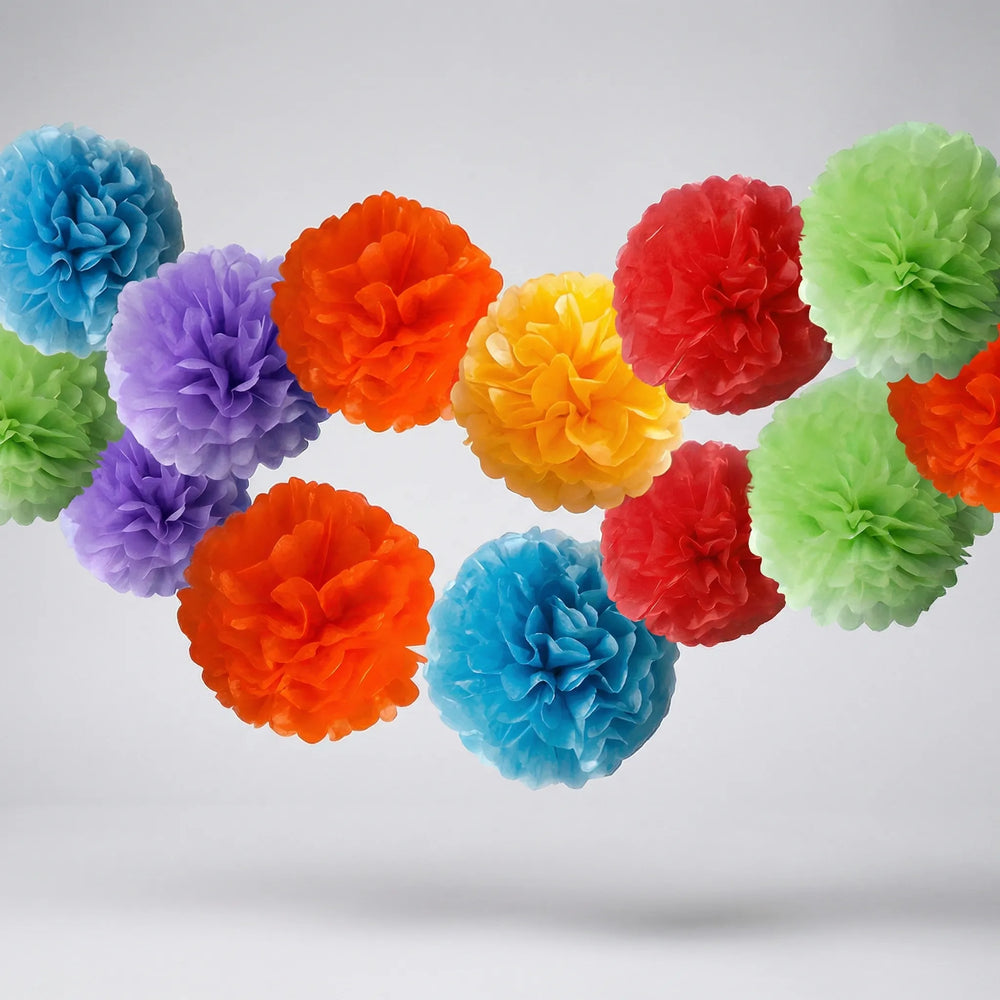 Bloomfetti - Multicolor Tissue Pom-Pom Party Set