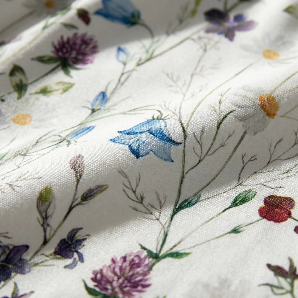 Bloomtrex - Floral Print Straight-Leg Casual Pants
