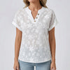 Avslappnad Blommig Batwing Blus