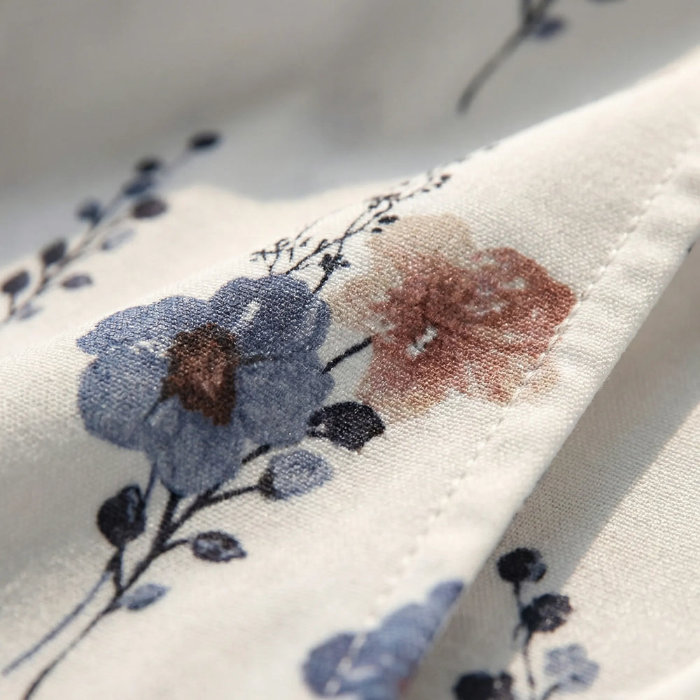 Blosswyn - Floral Print A-Line Midi Dress