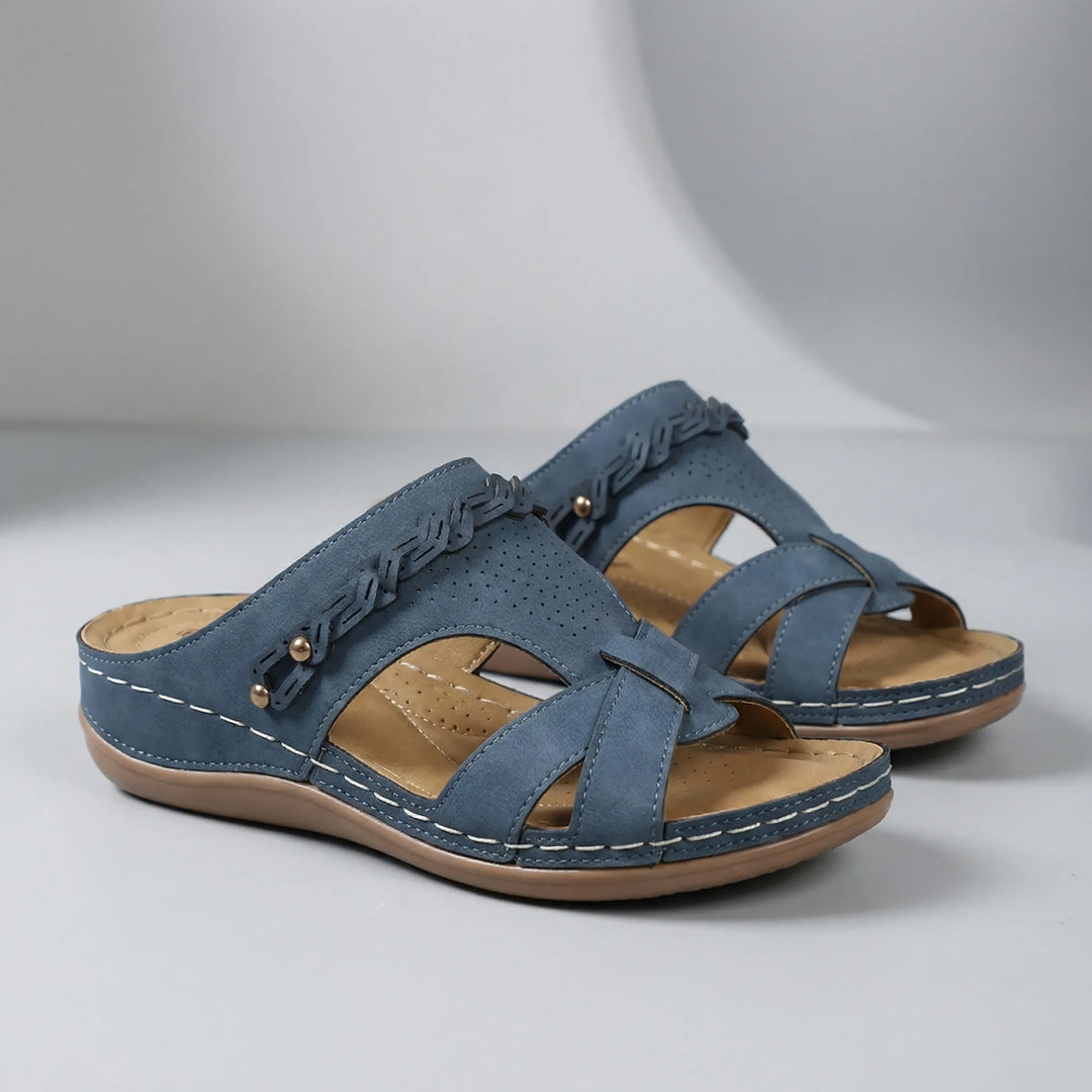 Boharva - Bohemian Wedge Slip-On Sandal