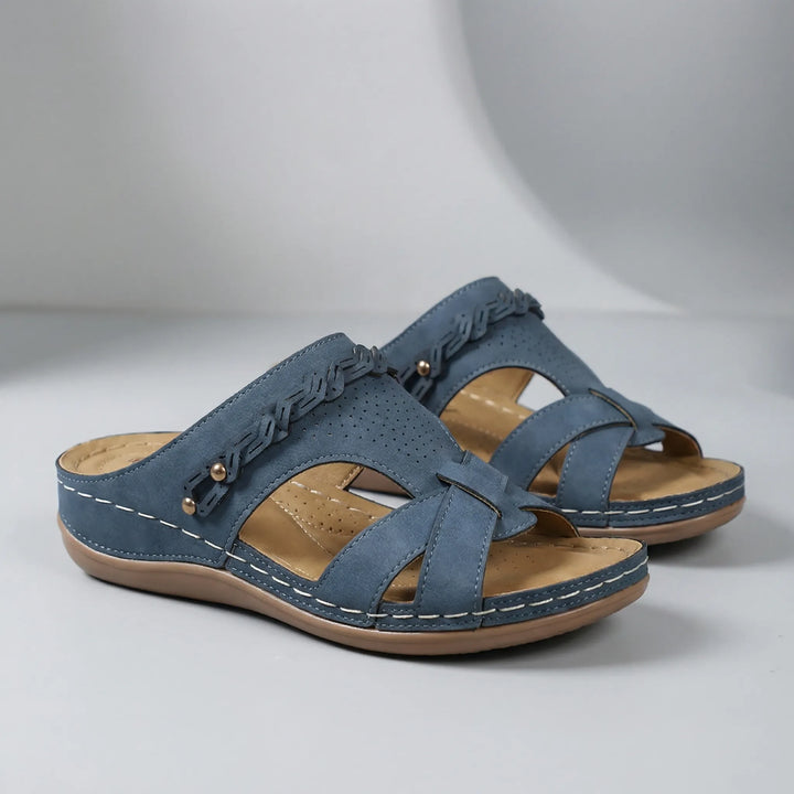 Boharva - Bohemian Wedge Slip-On Sandal