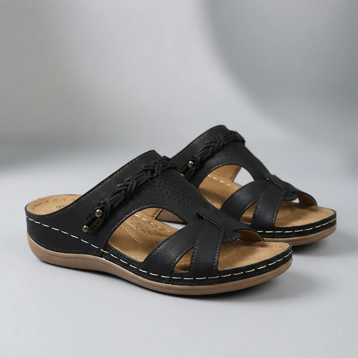 Boharva - Bohemian Wedge Slip-On Sandal