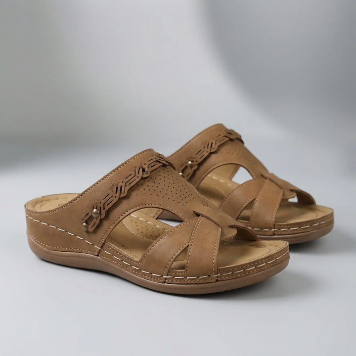 Boharva - Bohemian Wedge Slip-On Sandal
