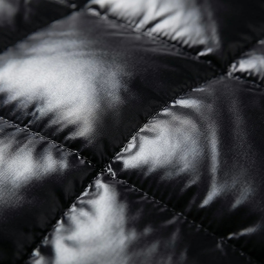 Boltusk - Glossy Quilted Hooded Puffer Jacket