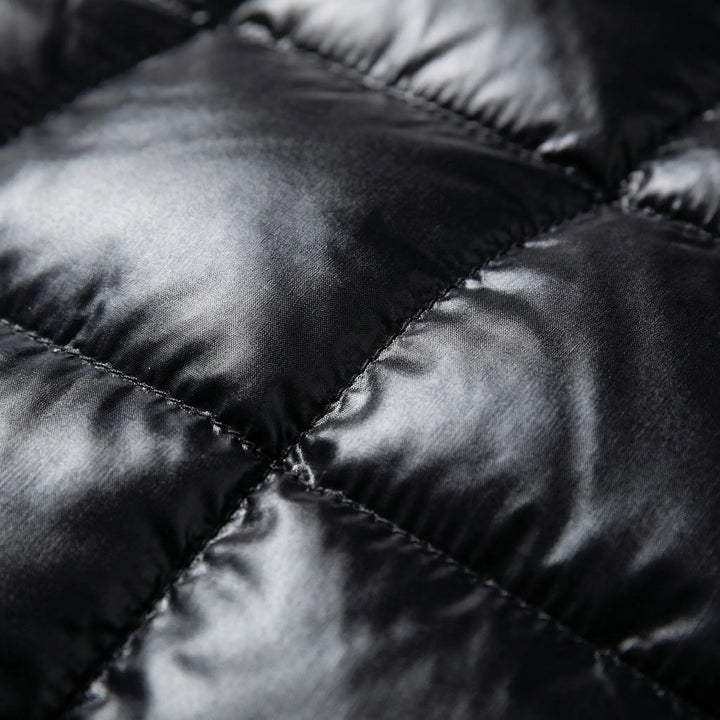 Boltusk - Glossy Quilted Hooded Puffer Jacket
