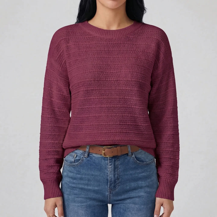 Bowvelle - Relaxed Fit Pullover With Back Bow Detail