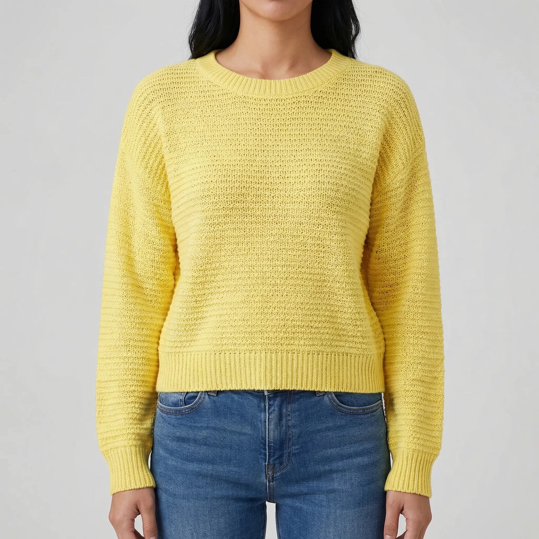 Bowvelle - Relaxed Fit Pullover With Back Bow Detail