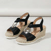 Öppen Tå Wedge Plattform Sandal