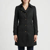 Mid-Length Enknäppt Trench Coat