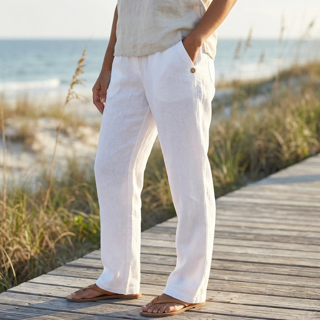 Brelova - Wide-Leg Relaxed Fit Pants