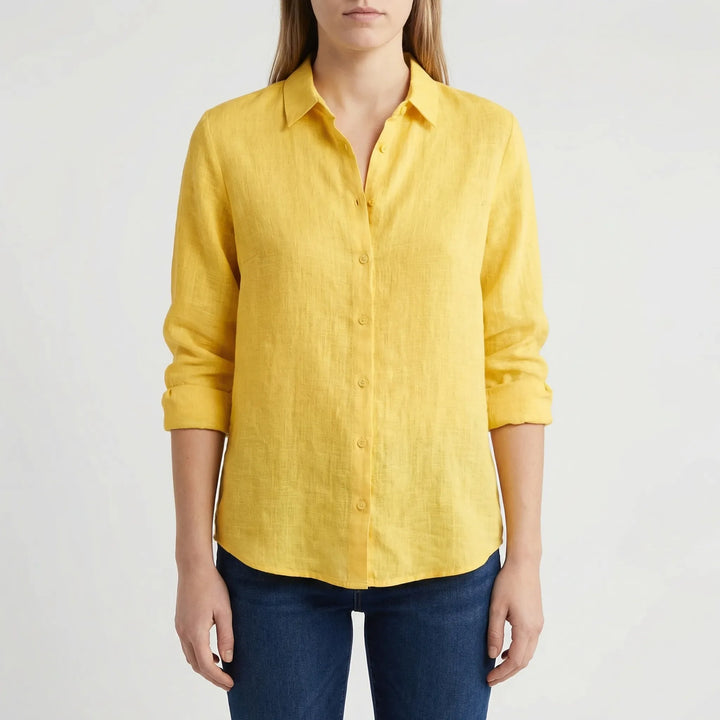 Brezella - Relaxed Button-Down Women's Blouse